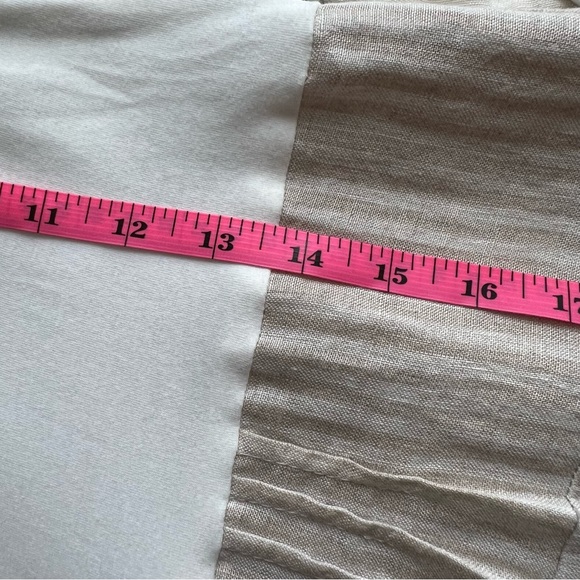 Alberto Cacciari Linen Beige Tan Dress. Size L. Made in Italy - Picture 7 of 12